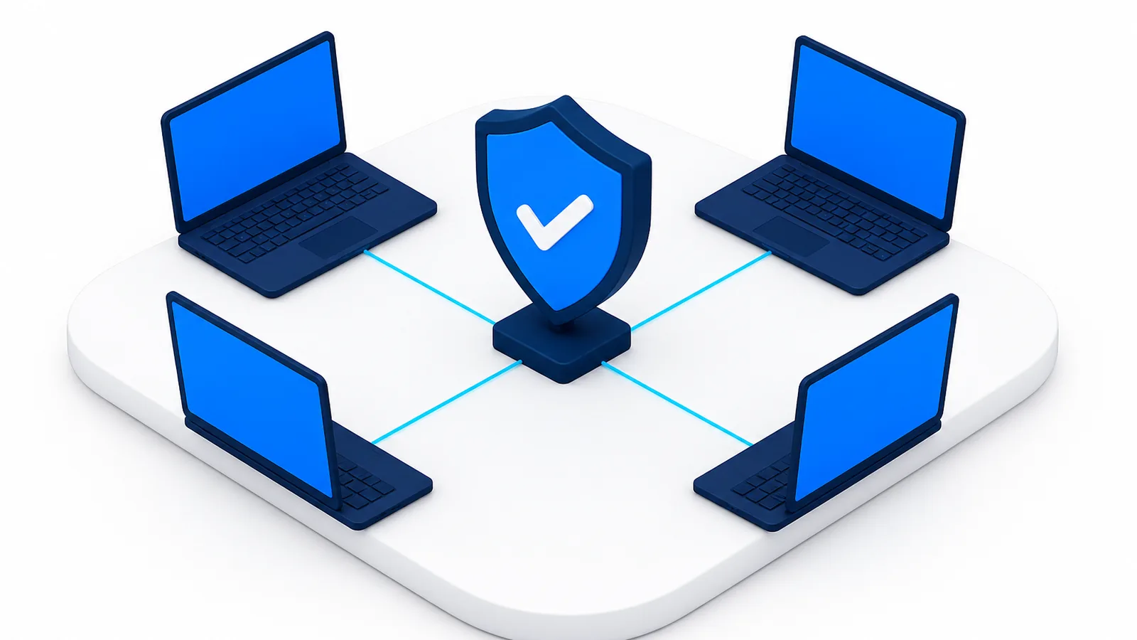 Postes Windows et Mac d'une PME protégés par un agent de sécurité unique