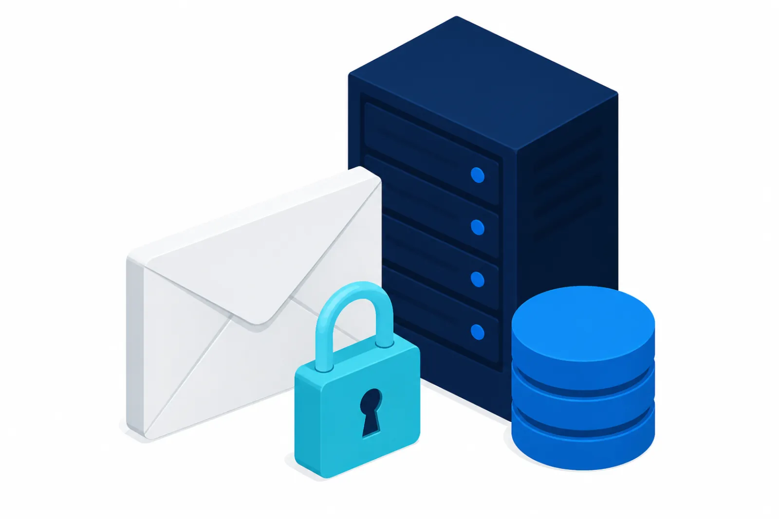 Boîte de réception, serveur de messagerie et enregistrements DNS d'authentification