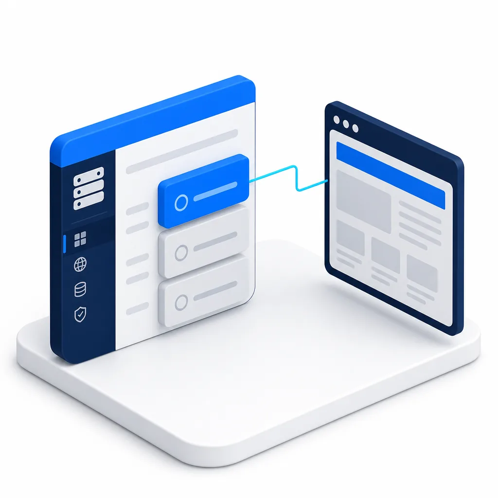 Version du langage serveur, WordPress et interface de l'hébergeur