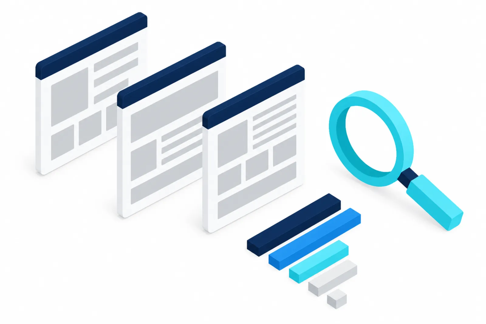 Résultats de recherche et pages web examinées à la loupe