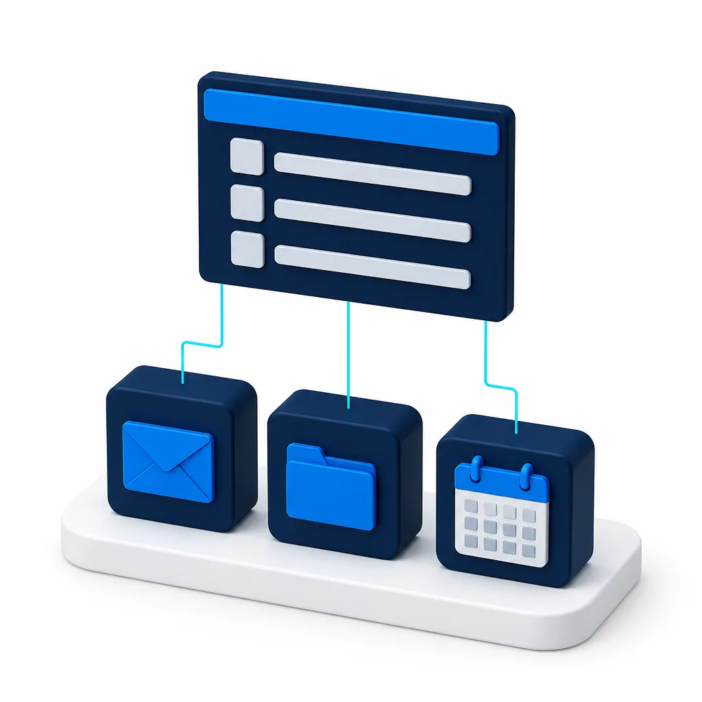 Messagerie, espace de fichiers et agenda d'entreprise dans une console Google